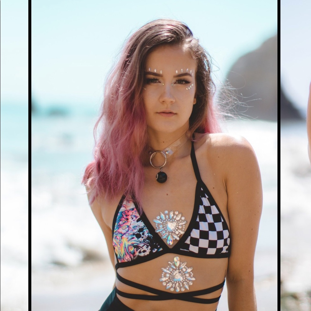 ACID D!SCO WRAP BRALETTE
